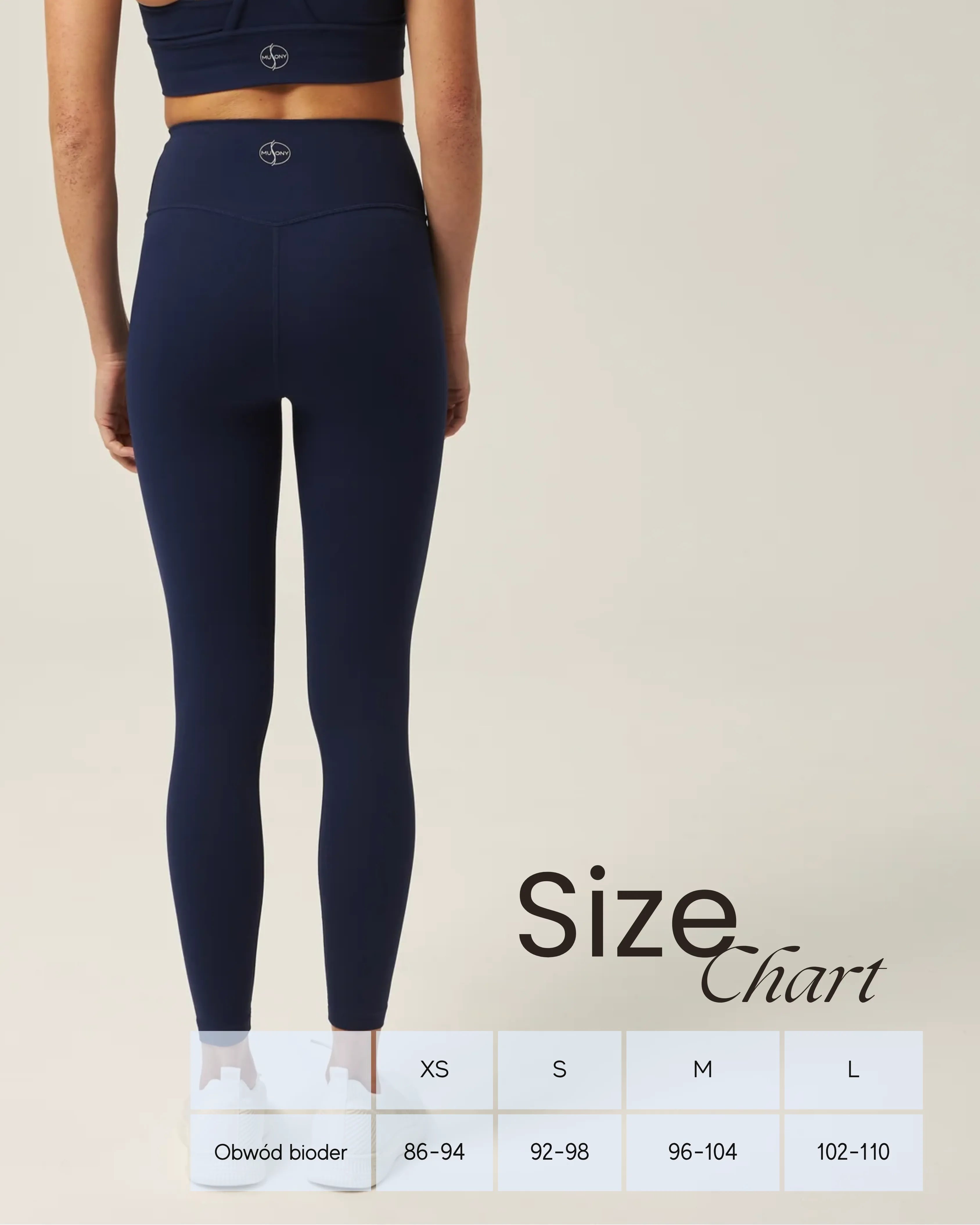 Legginsy sportowe granatowe