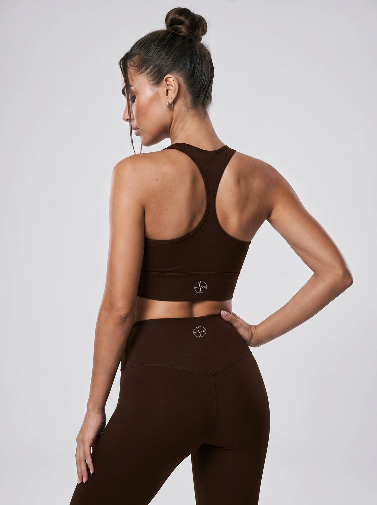 Top racerback – czekoladowy