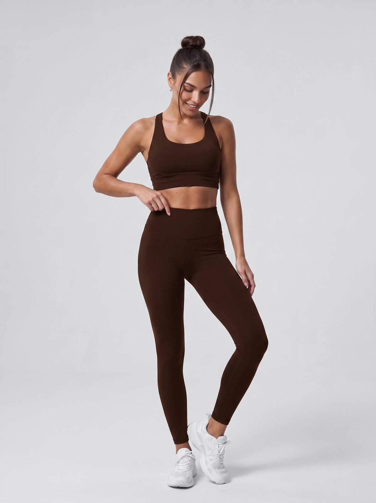 Legginsy – czekoladowe