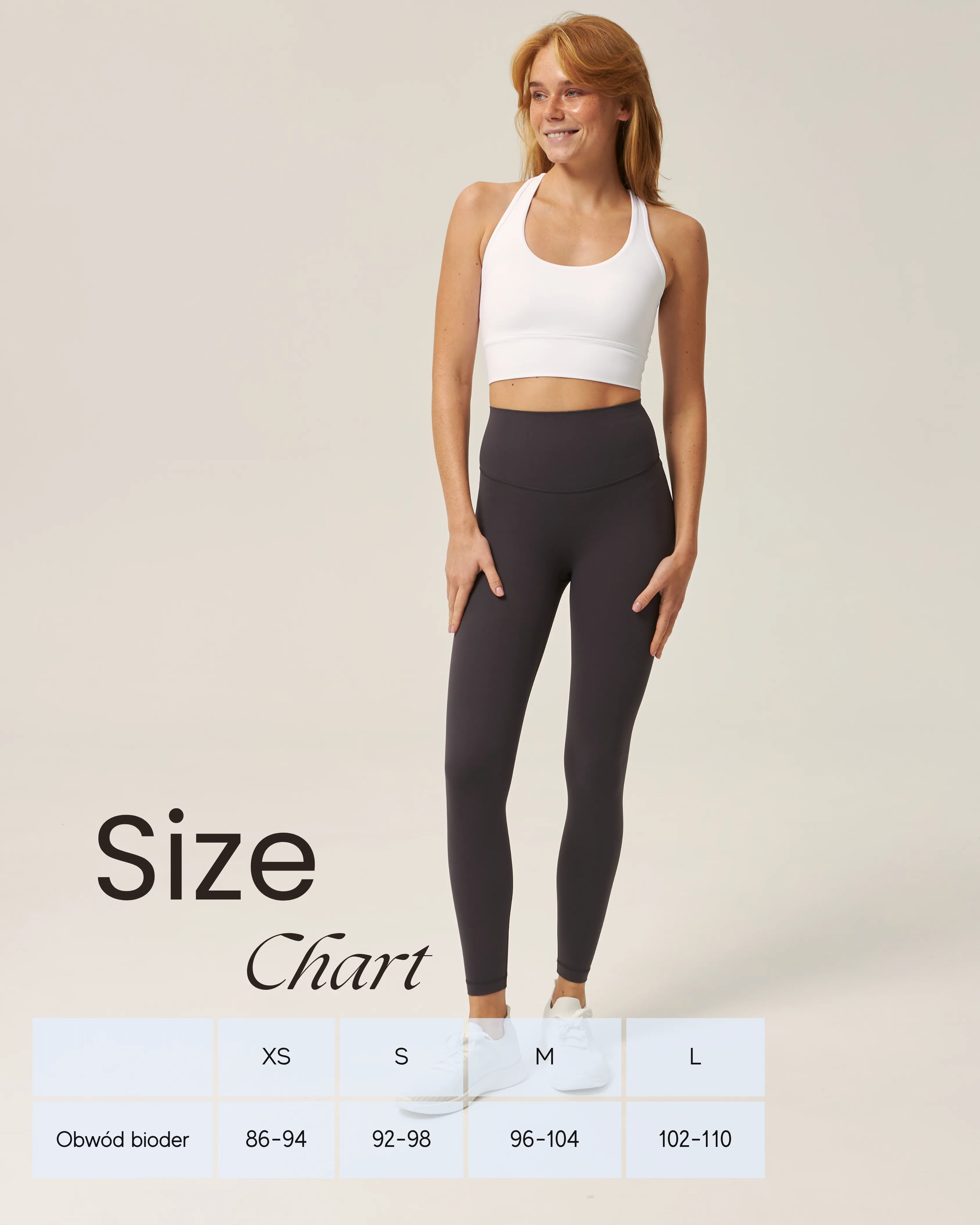 Legginsy sportowe grafitowe