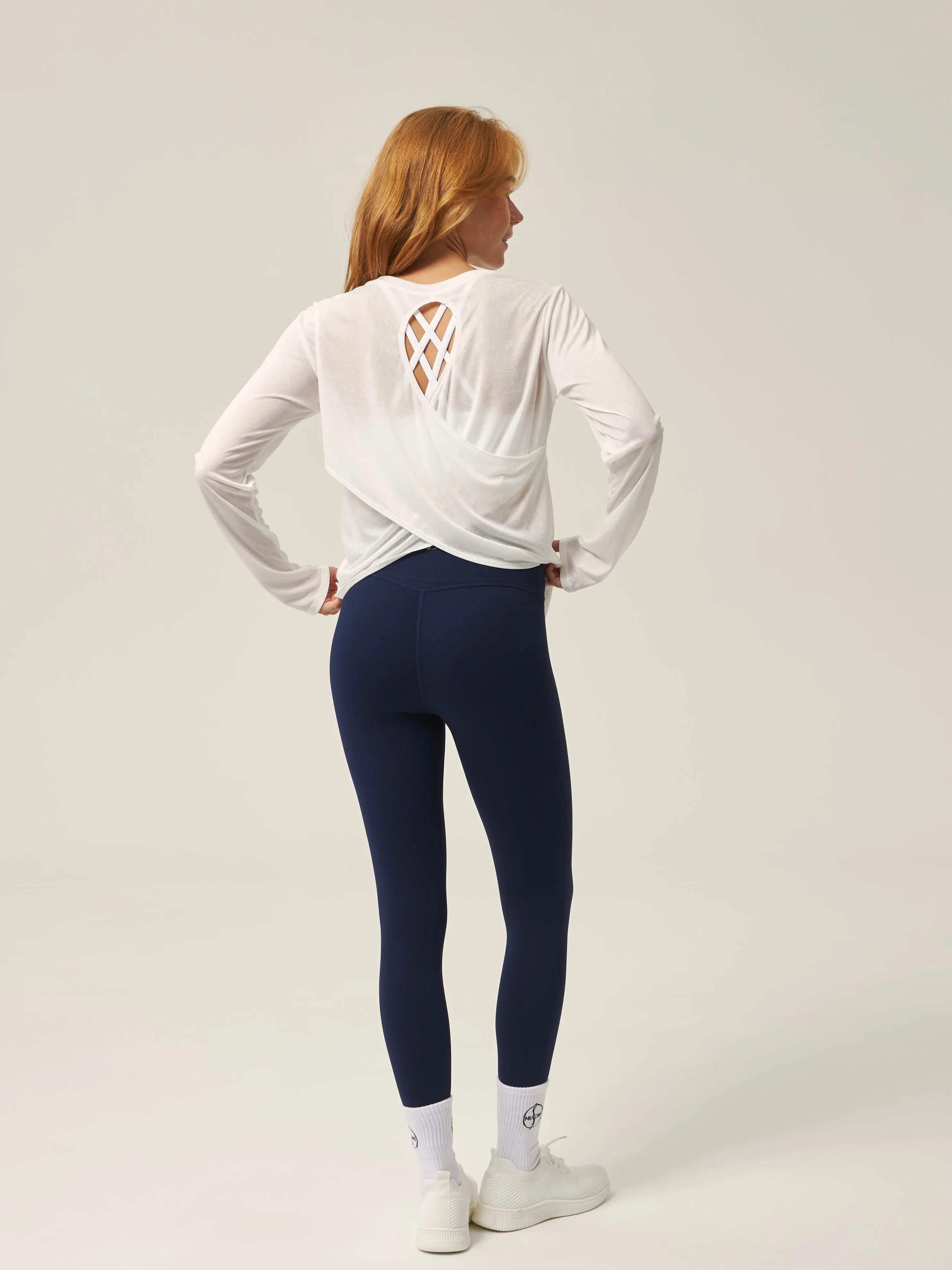 Legginsy sportowe granatowe