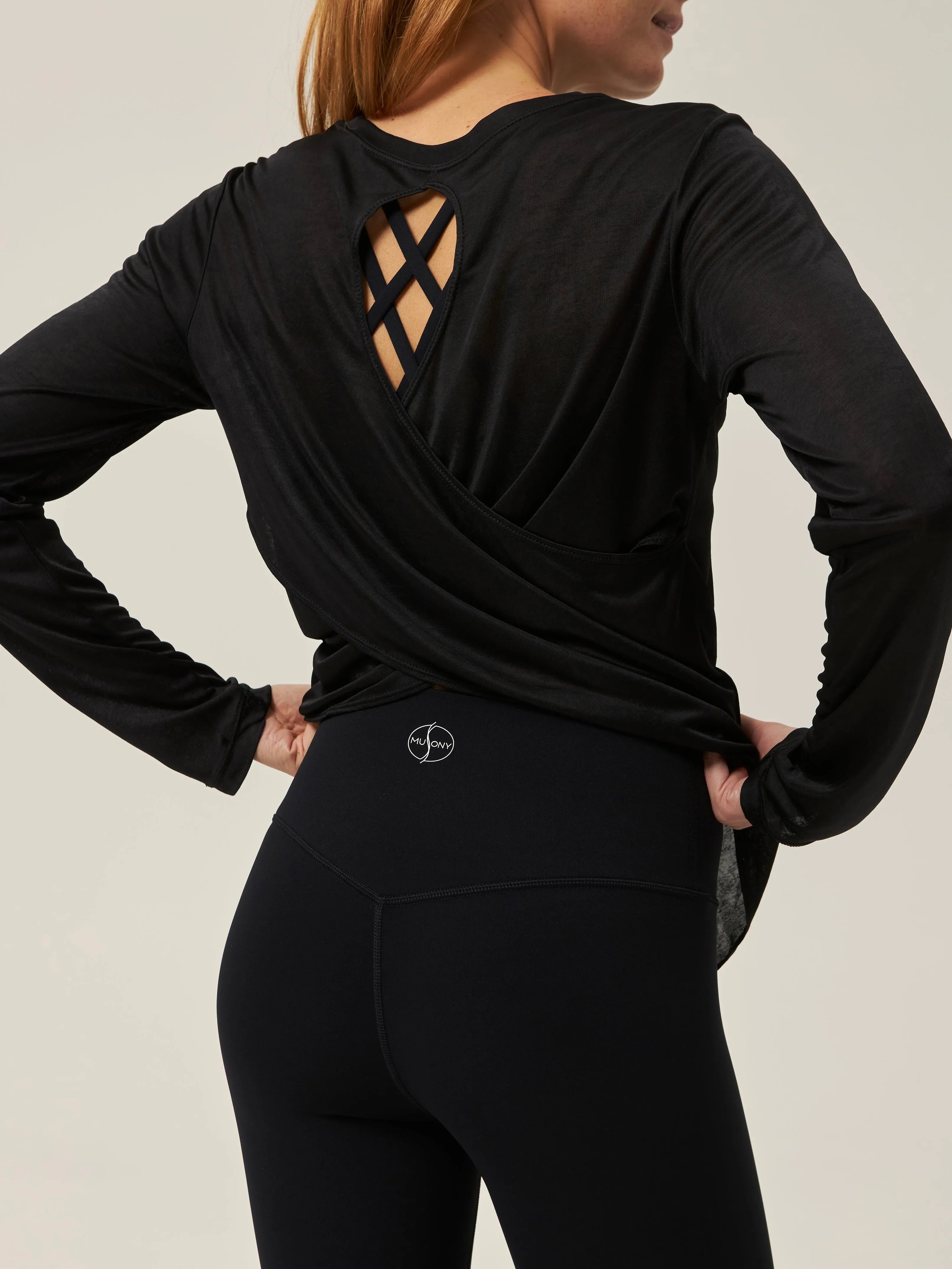 Legginsy sportowe czarne