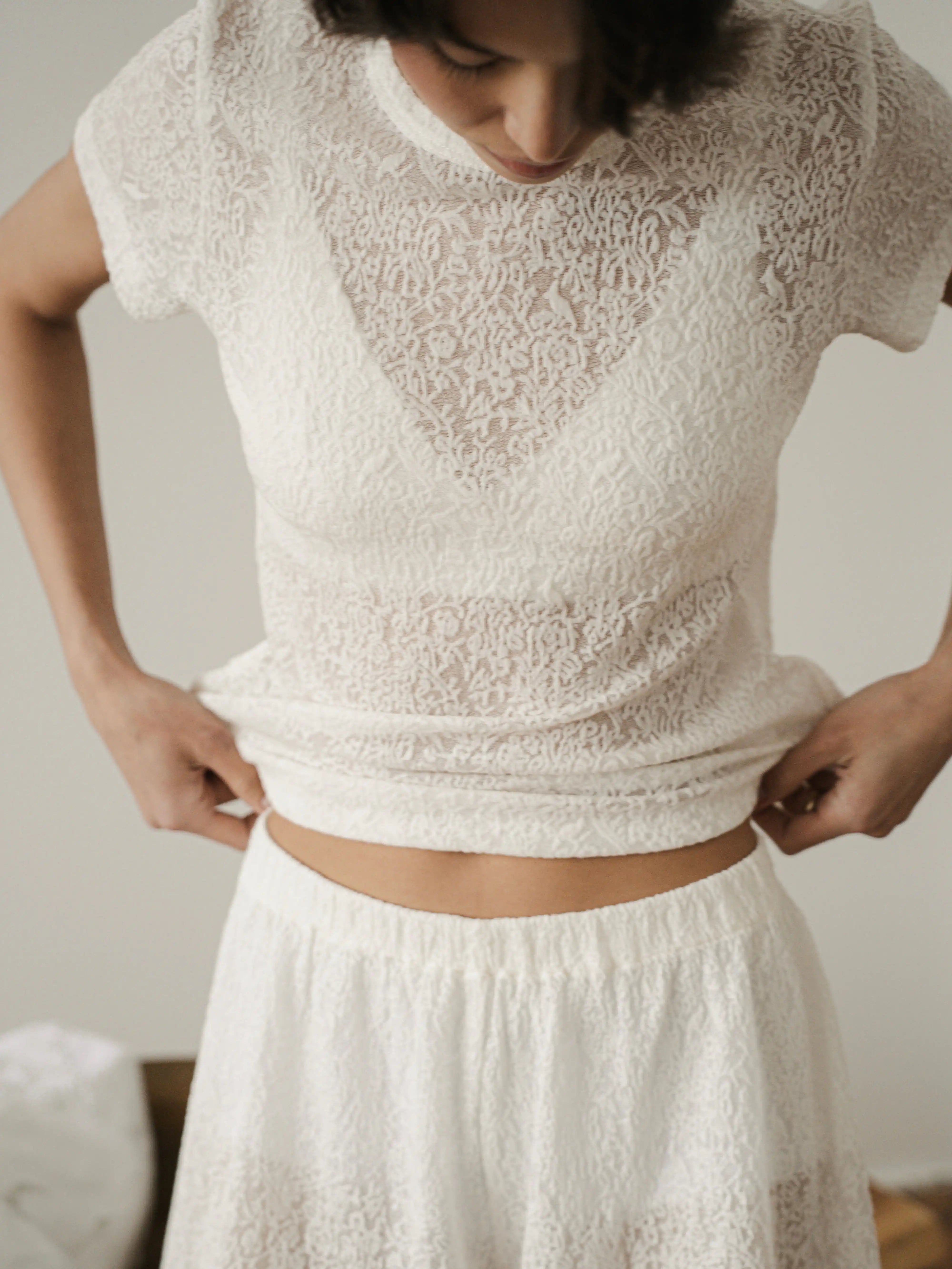Ecru Lace Blouse