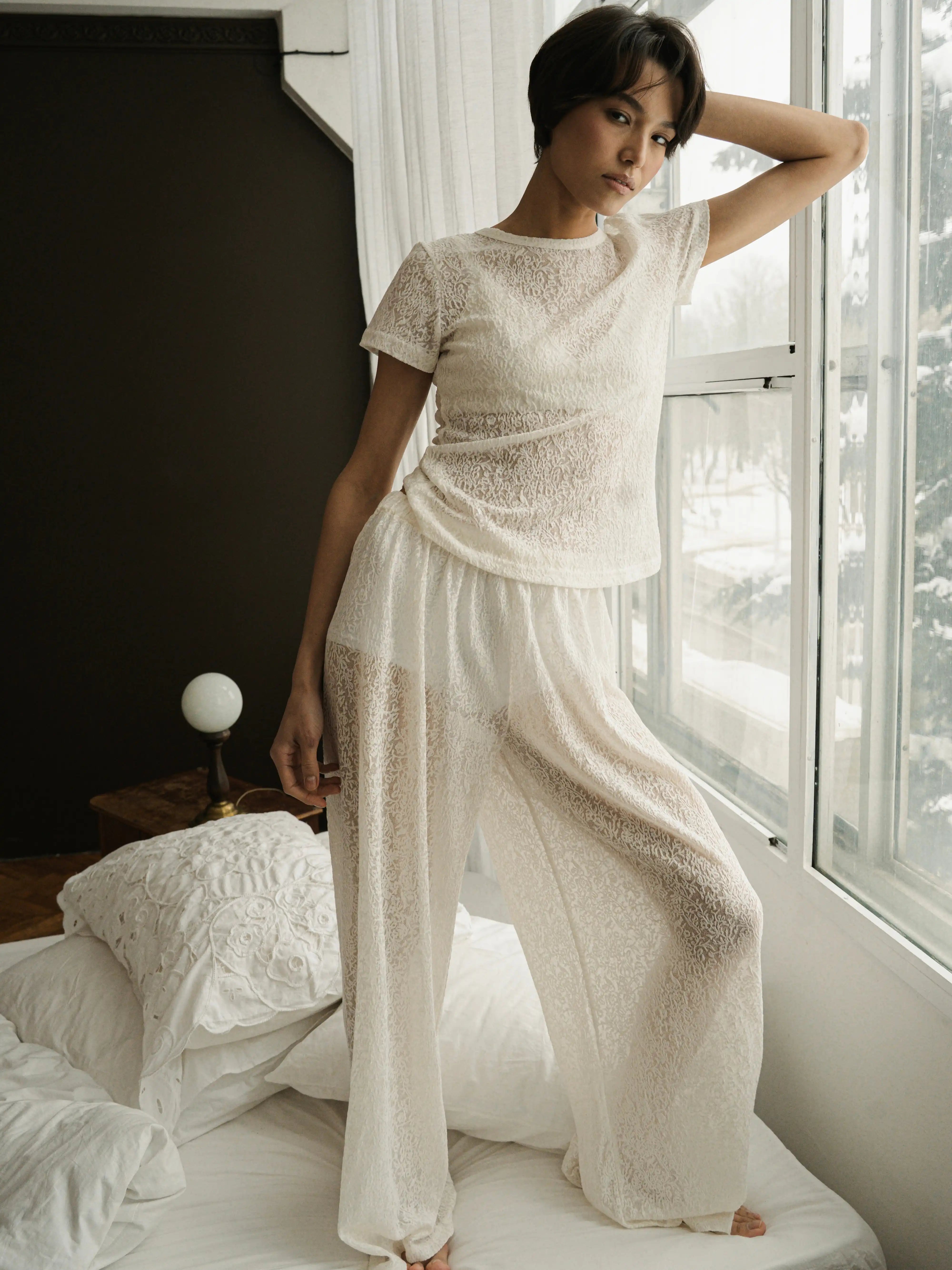 Ecru Lace Blouse