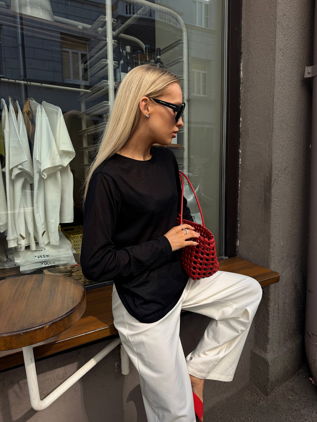 Longsleeve siatkowy