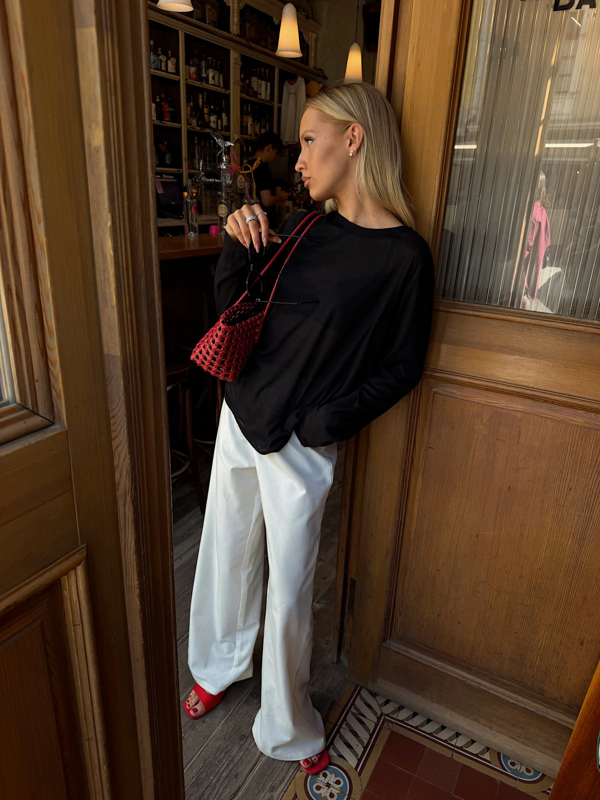 Longsleeve siatkowy