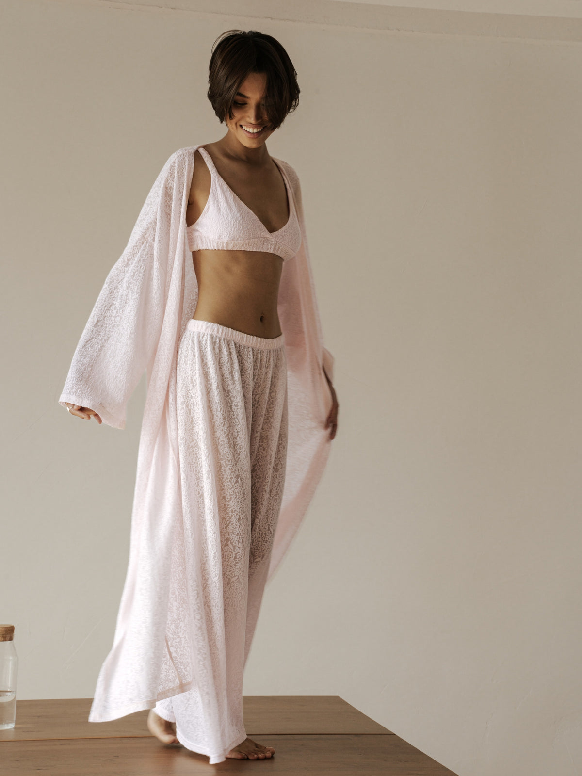 Koronkowe kimono – Róż