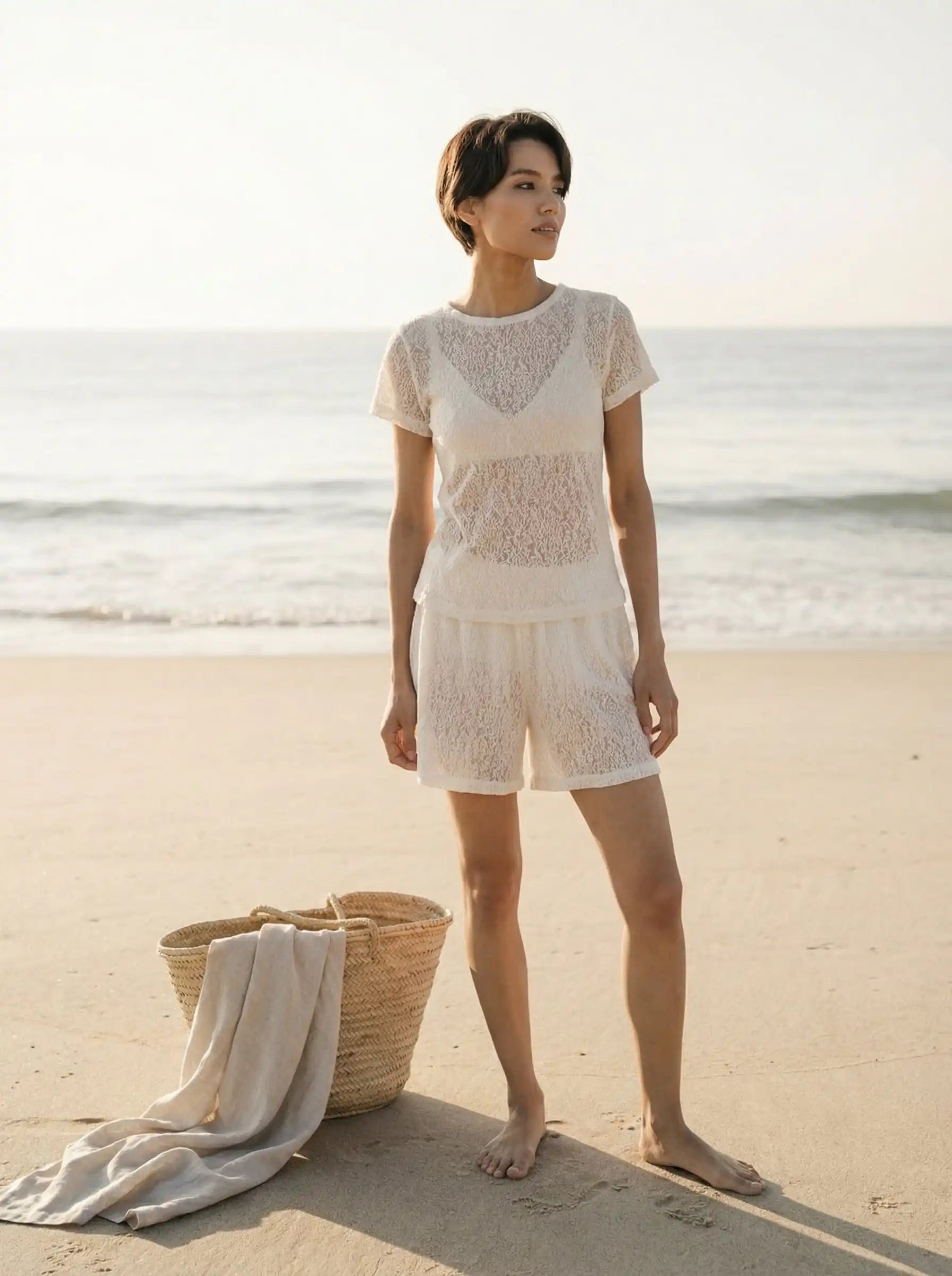 Ecru Lace Blouse