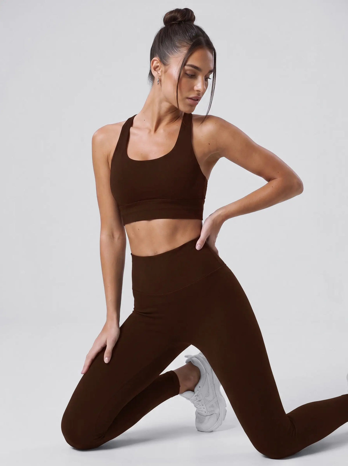 Legginsy – czekoladowe