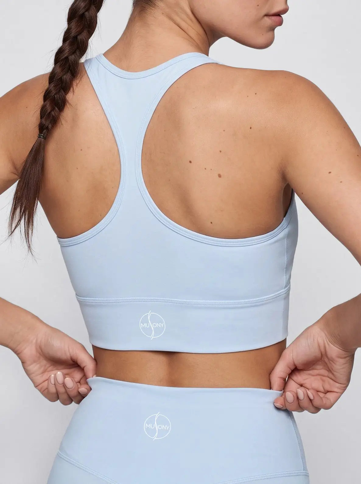 Top racerback – błękitny