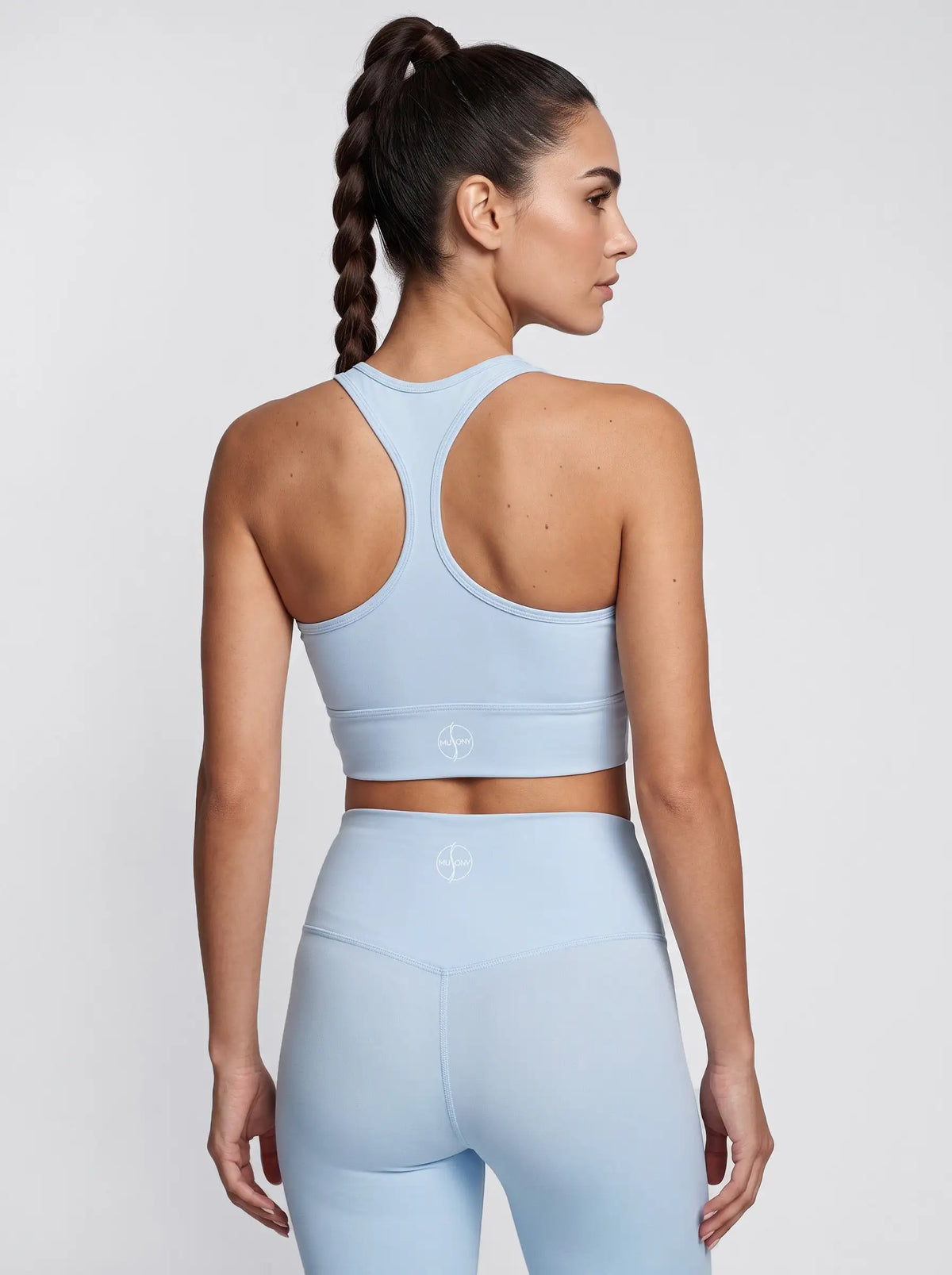 Top racerback – błękitny