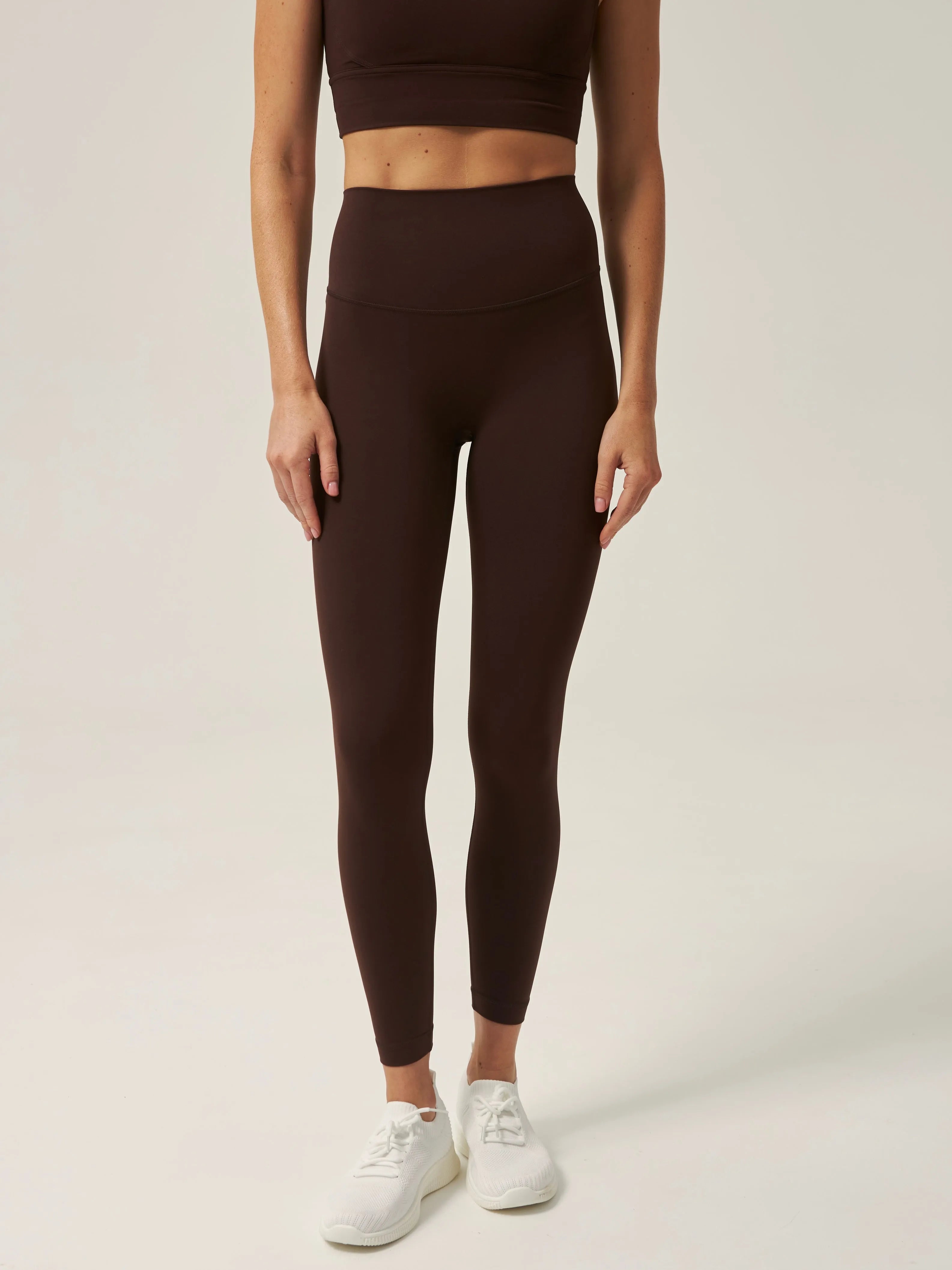 Legginsy sportowe czekoladowe