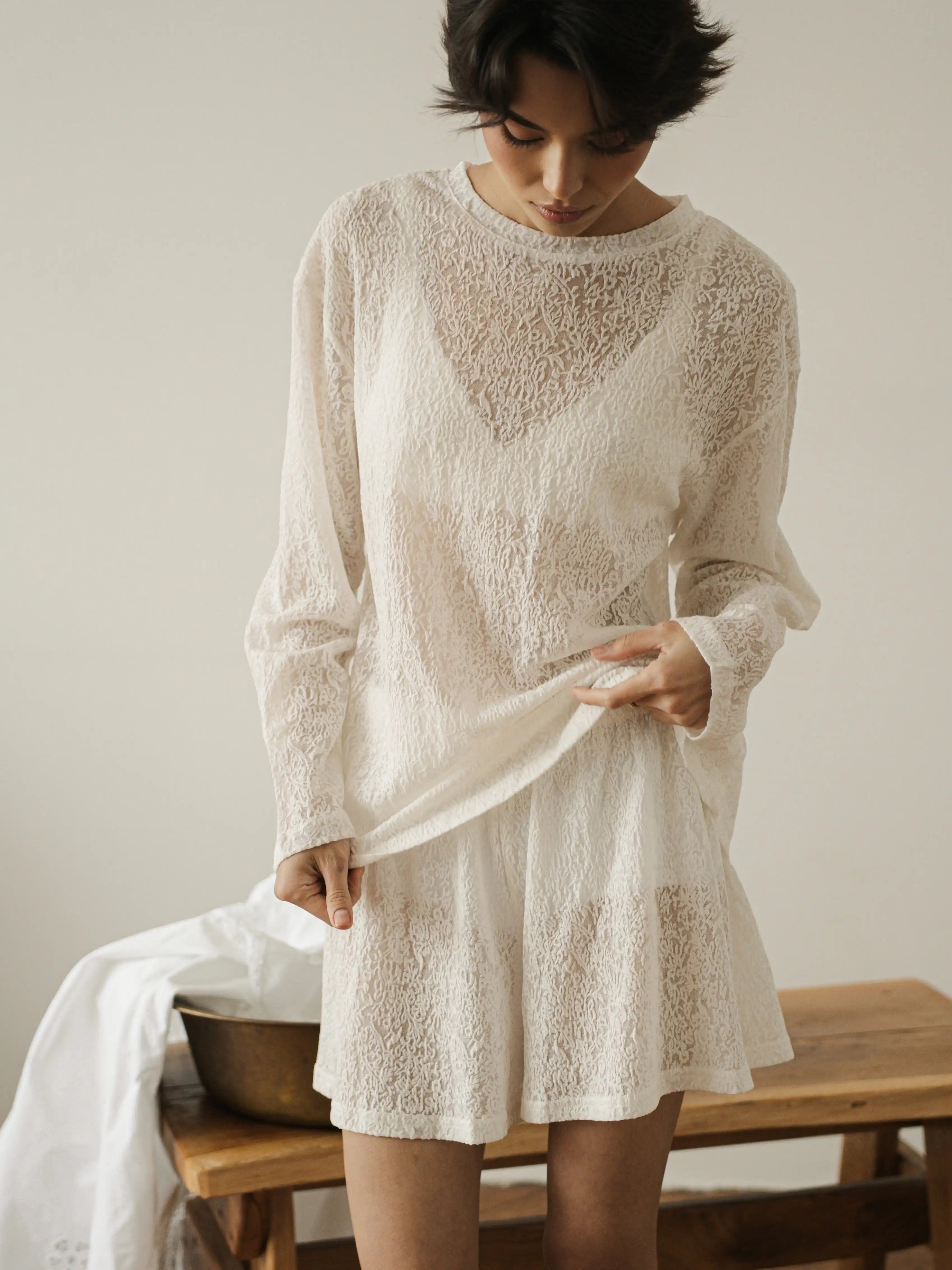 Ecru Long Sleeve