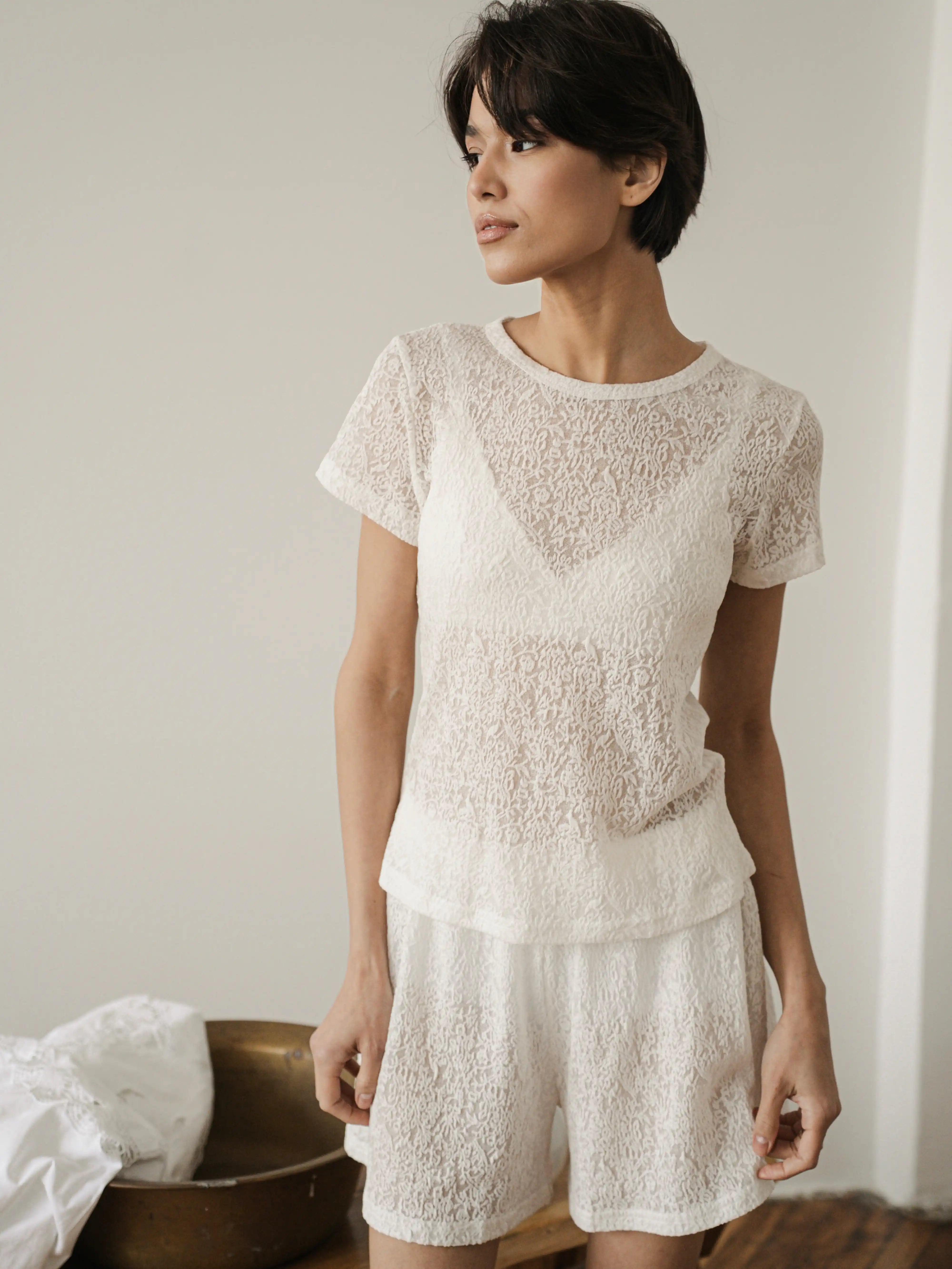 Ecru Lace Blouse