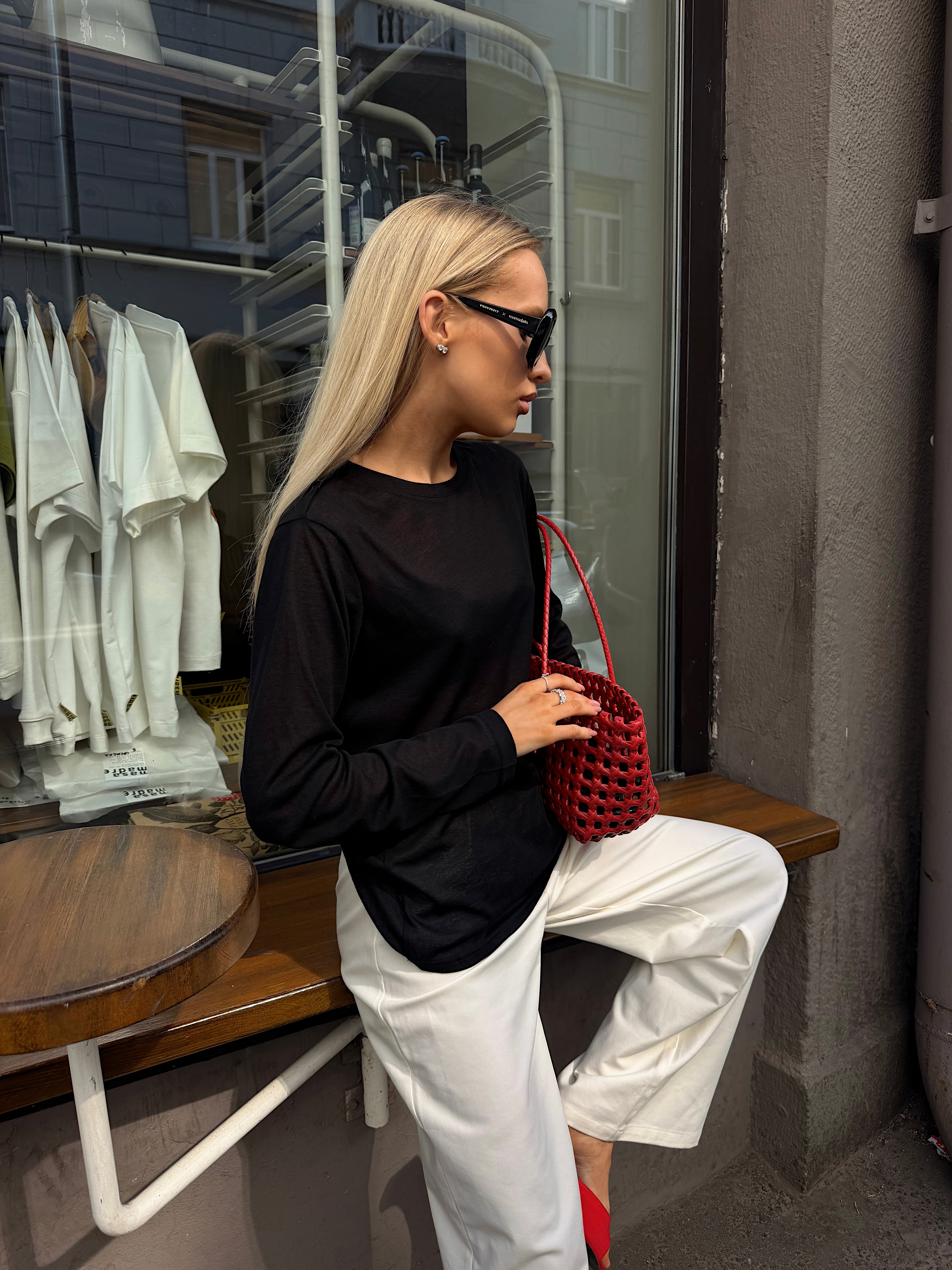 Longsleeve siatkowy