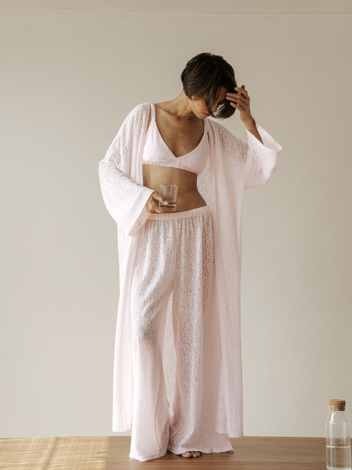 Koronkowe kimono – Róż